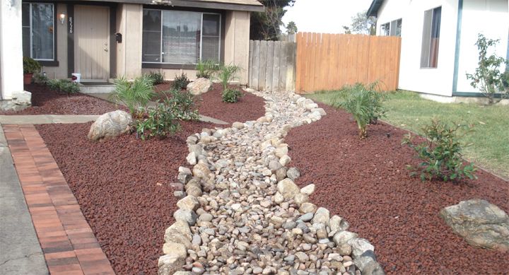 Front Yard Landscaping With Rocks, Landscaping Ideas With Rocks Instead Of Mulch